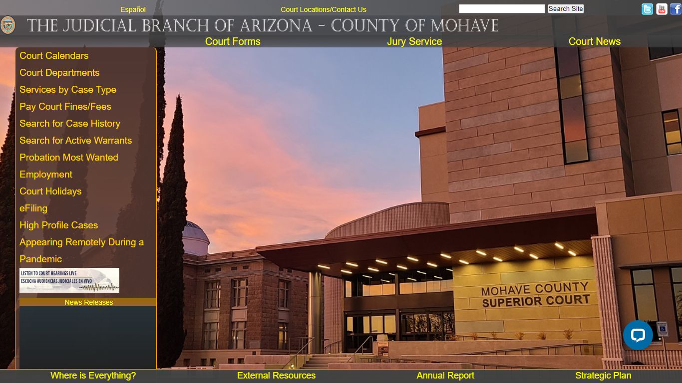 Mohave County Superior Court Website